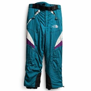 Vintage The North Face Insulated Color block Winter Pants Sz M